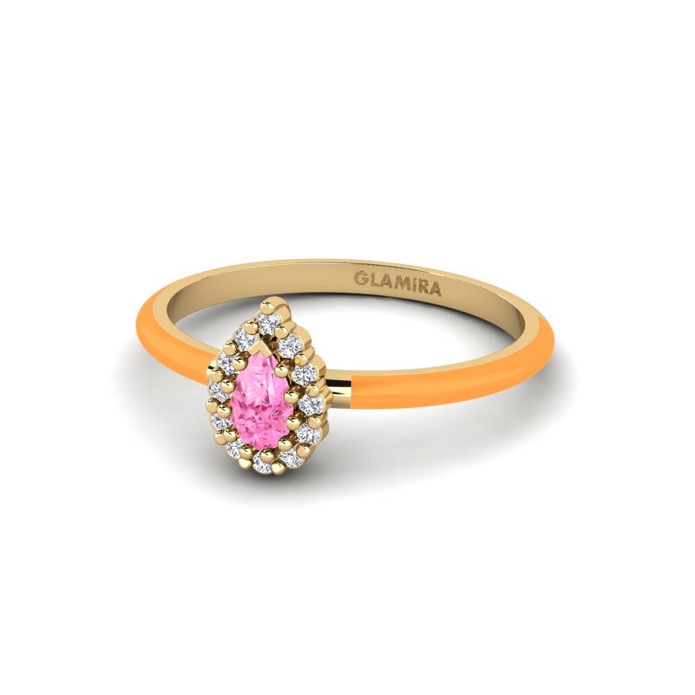 Rosa Saphir Ring Zabava