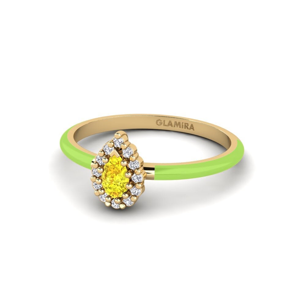 Zafiro amarillo Anillo Zabava