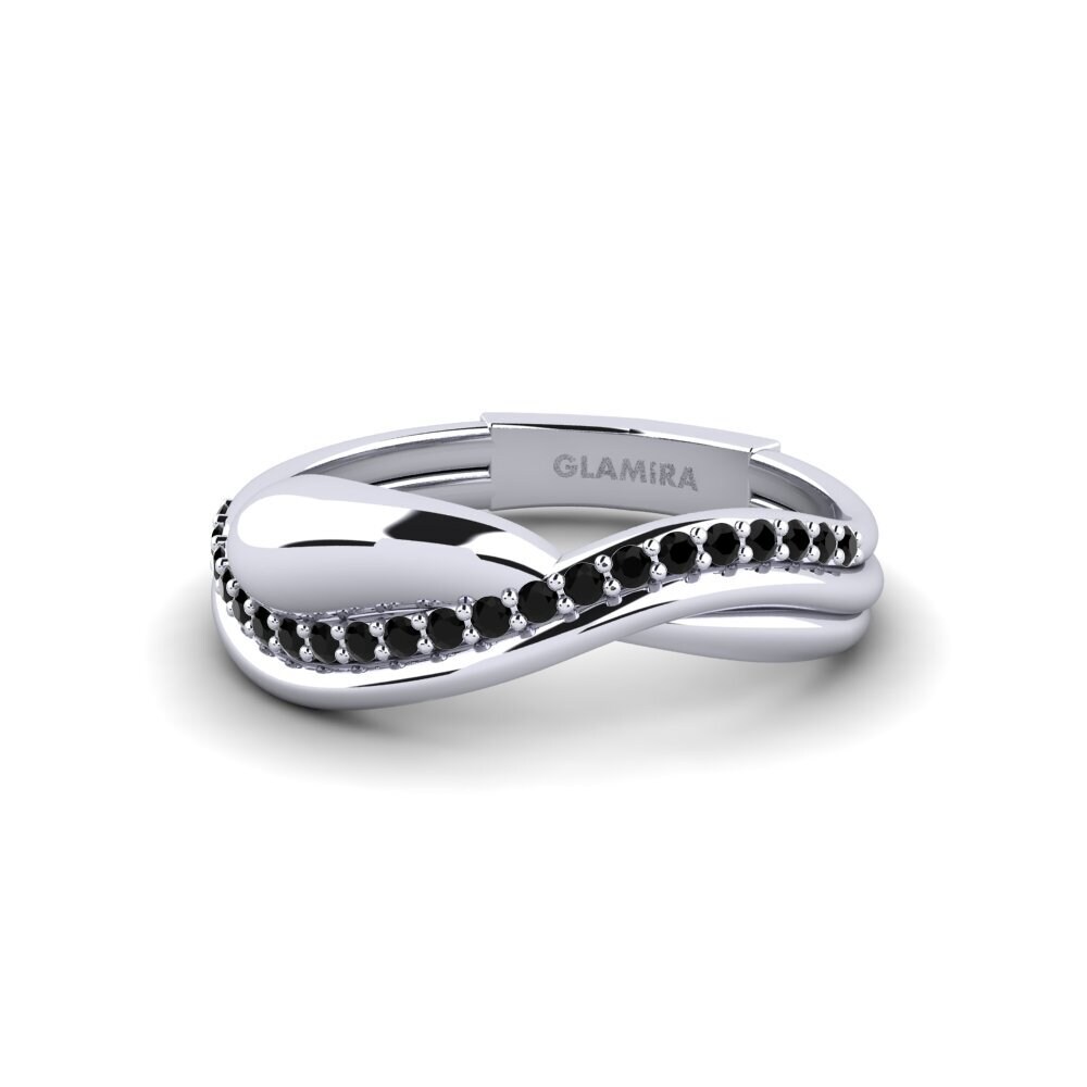 Zafiro negro Anillo Alom