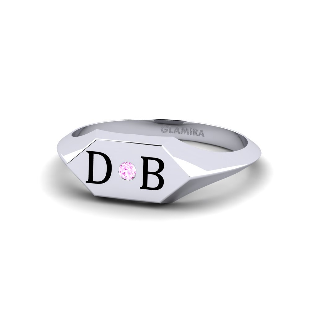Palladium 950 Rosa Saphir Ring Arles