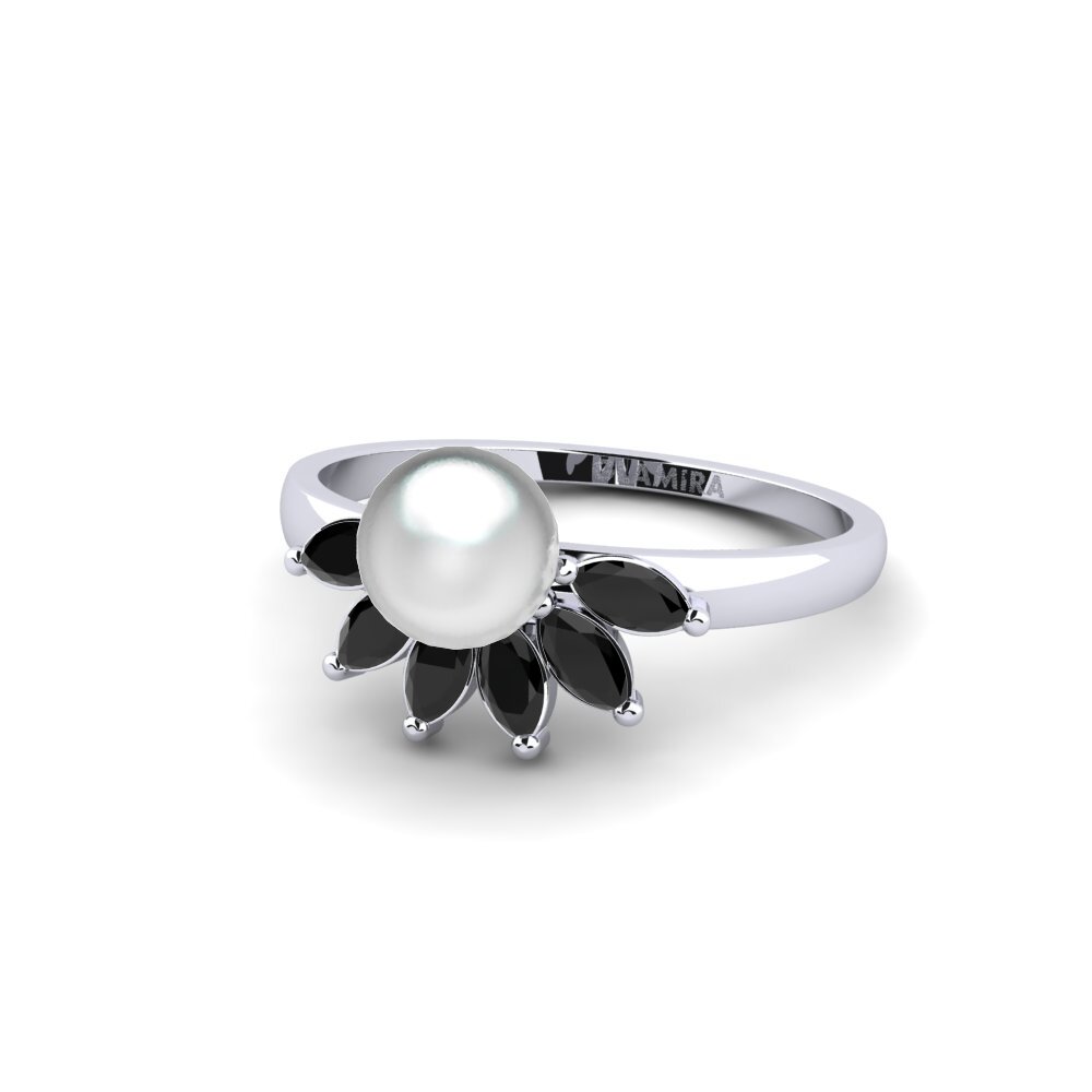 Marquesa Zafiro negro Anillo Carcabuey