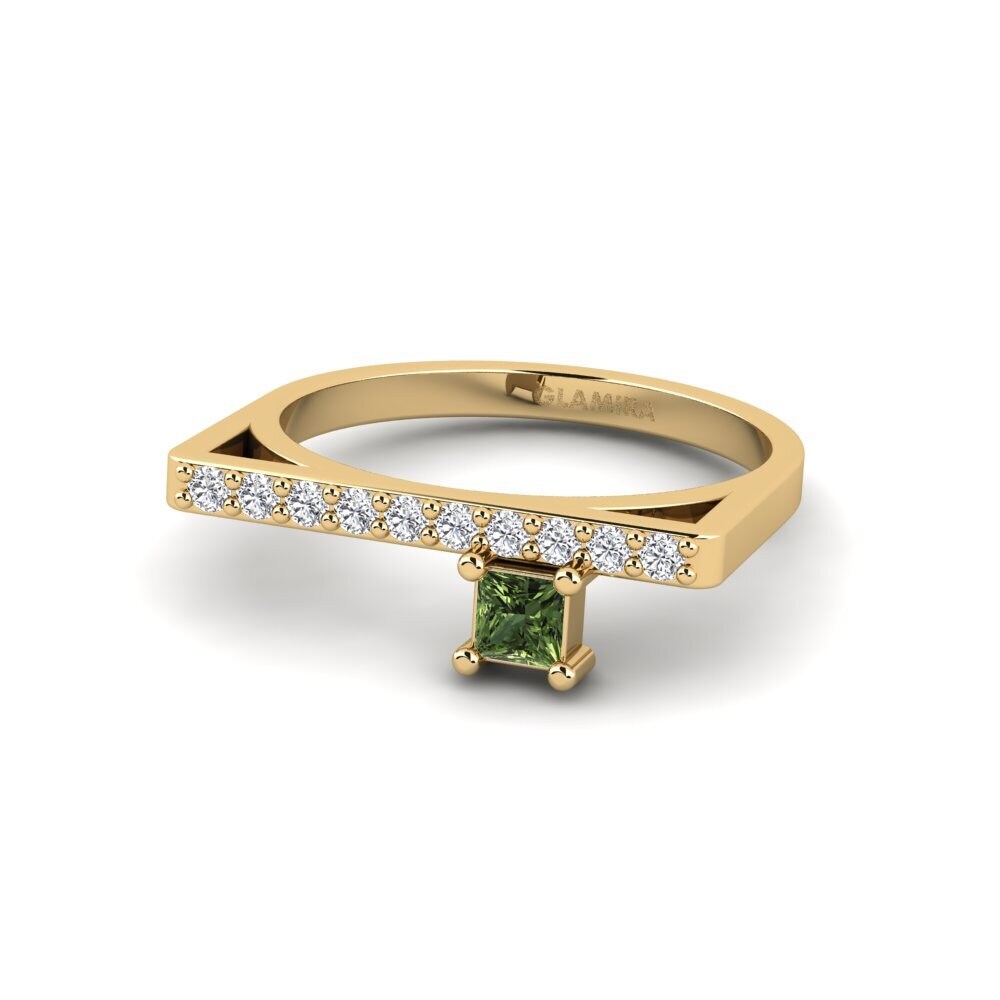 Princesa Zafiro Verde Anillo Cholet