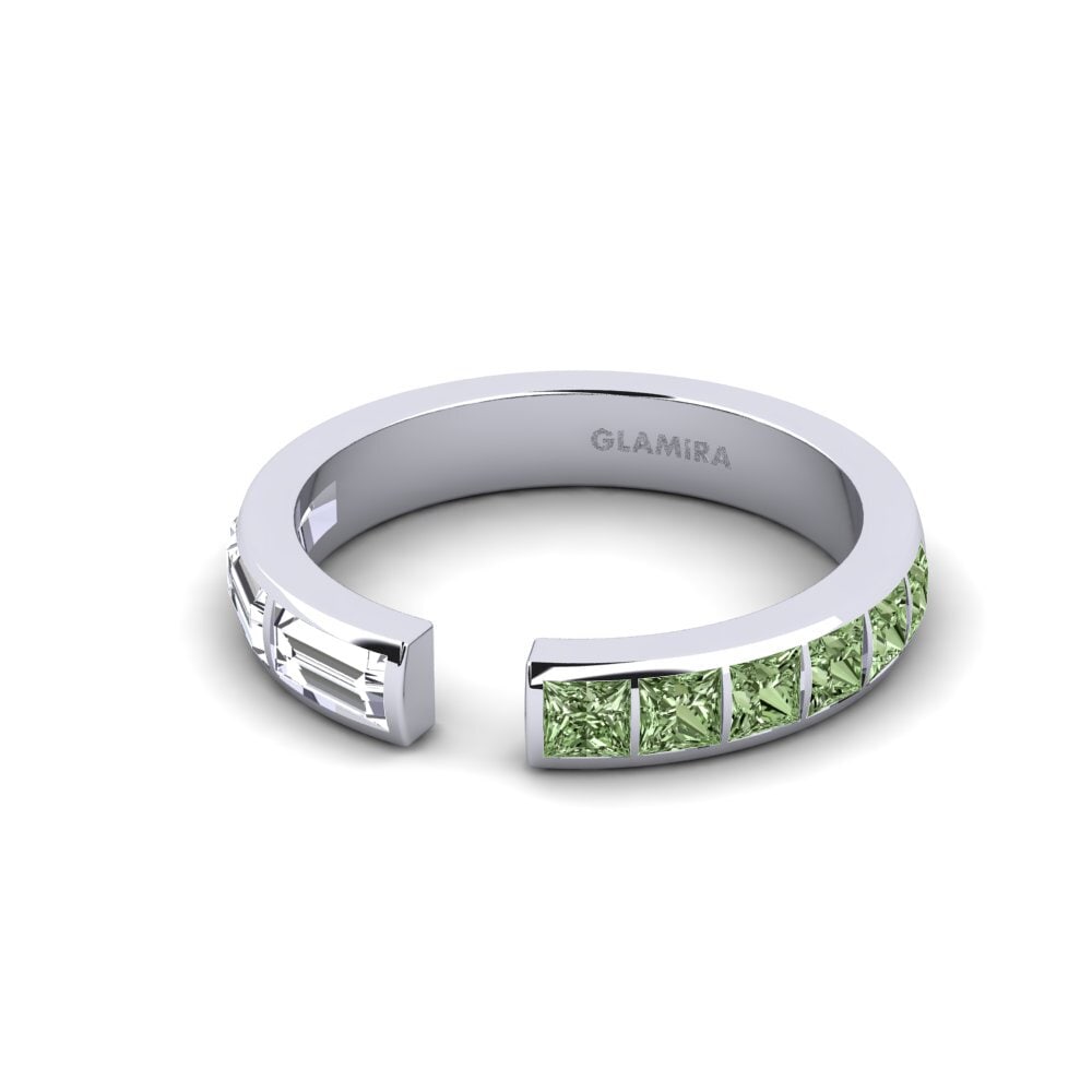 Diamante Verde Anel Conseguent