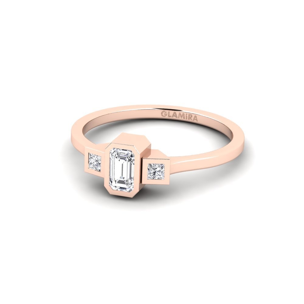 14K Rood Goud Smaragd Ringen Consequence