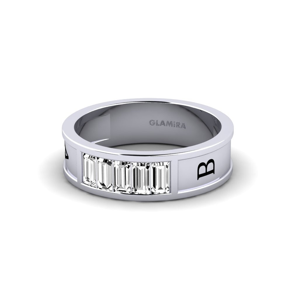 Palladium 950 Moissanit Ring Cultured