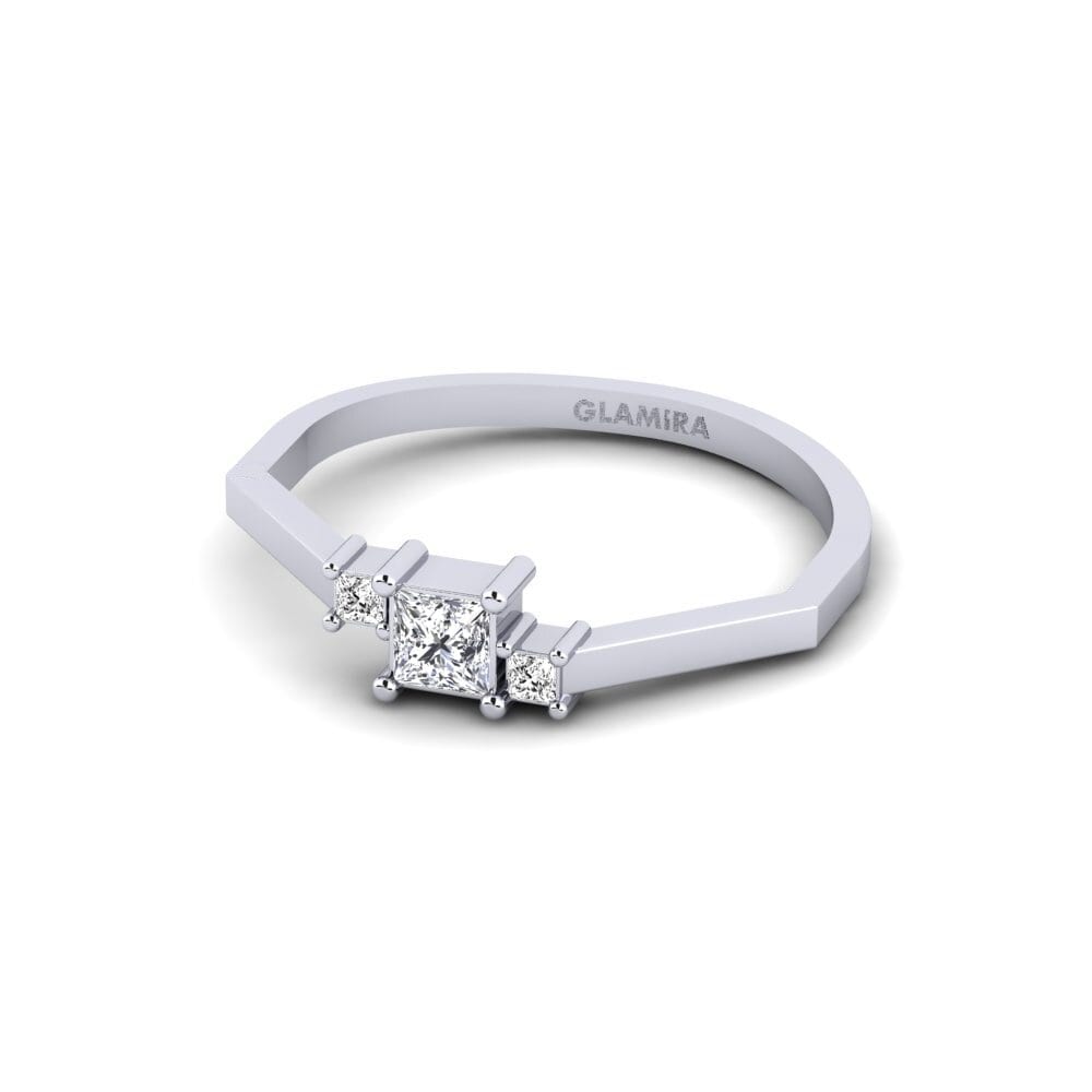 Moissanite Anel Damlatis