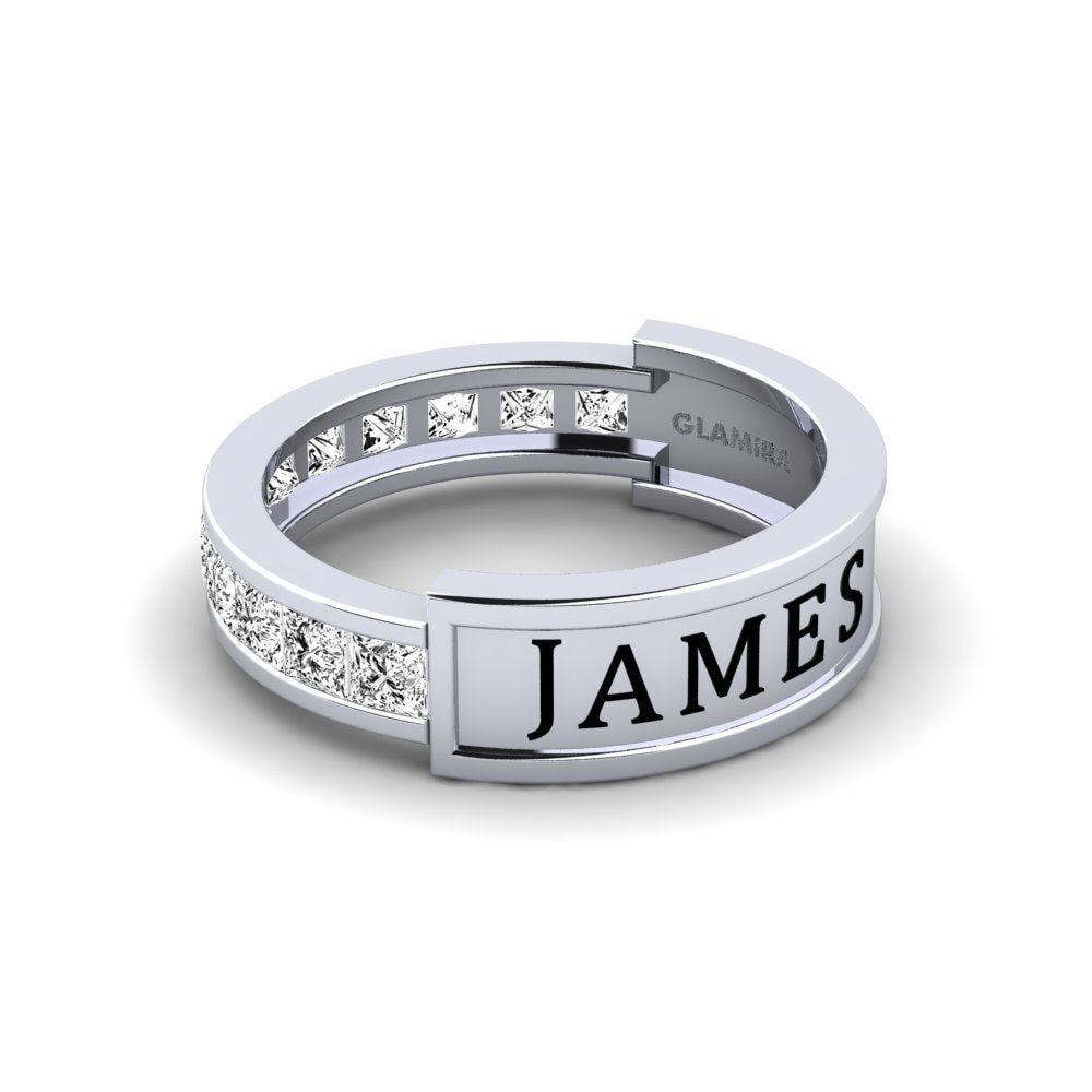 Palladium 950 Moissanit Ring Deregulate