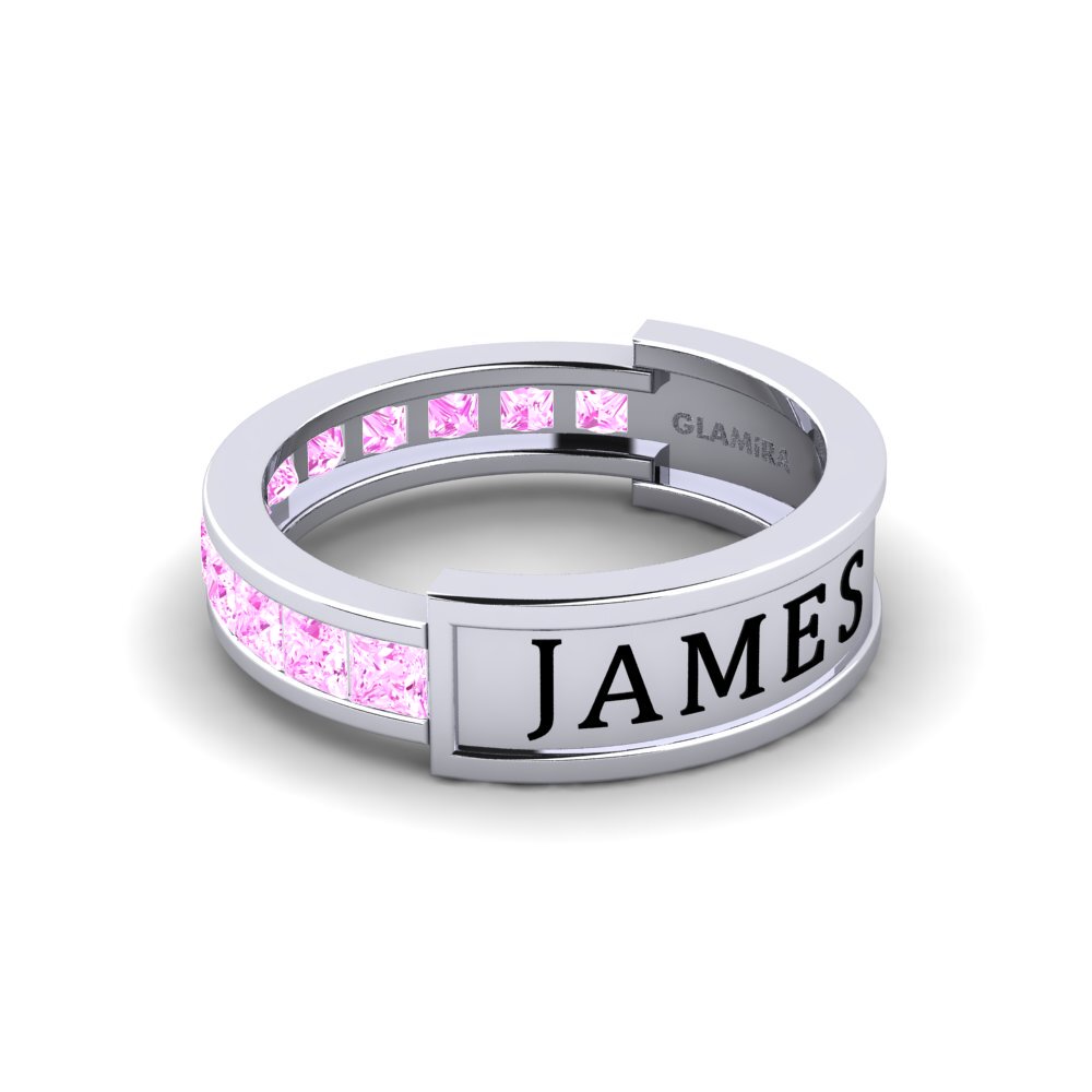 Palladium 950 Rosa Saphir Ring Deregulate