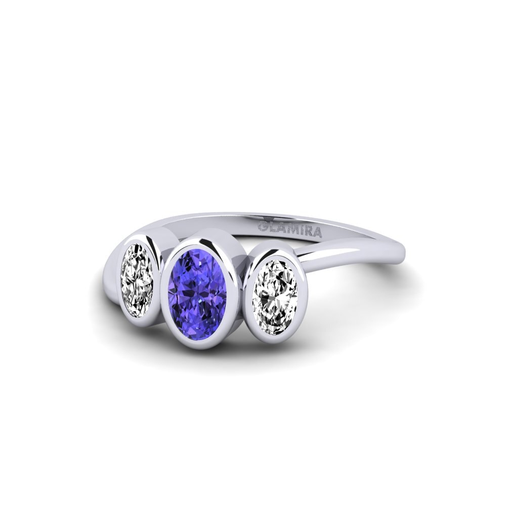 Tanzanite Engagement Ring Dim