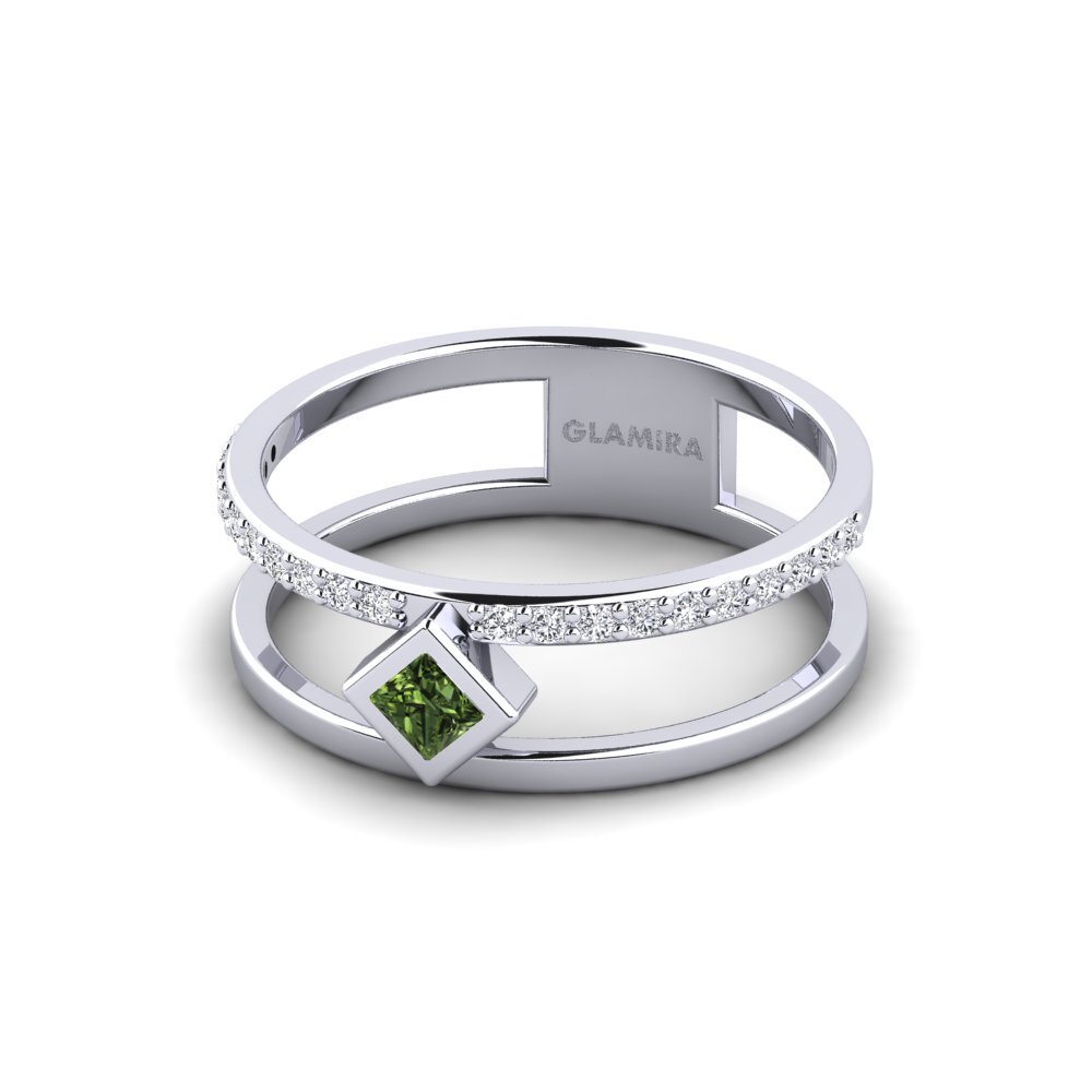 Princesa Zafiro Verde Anillo Elcarpio