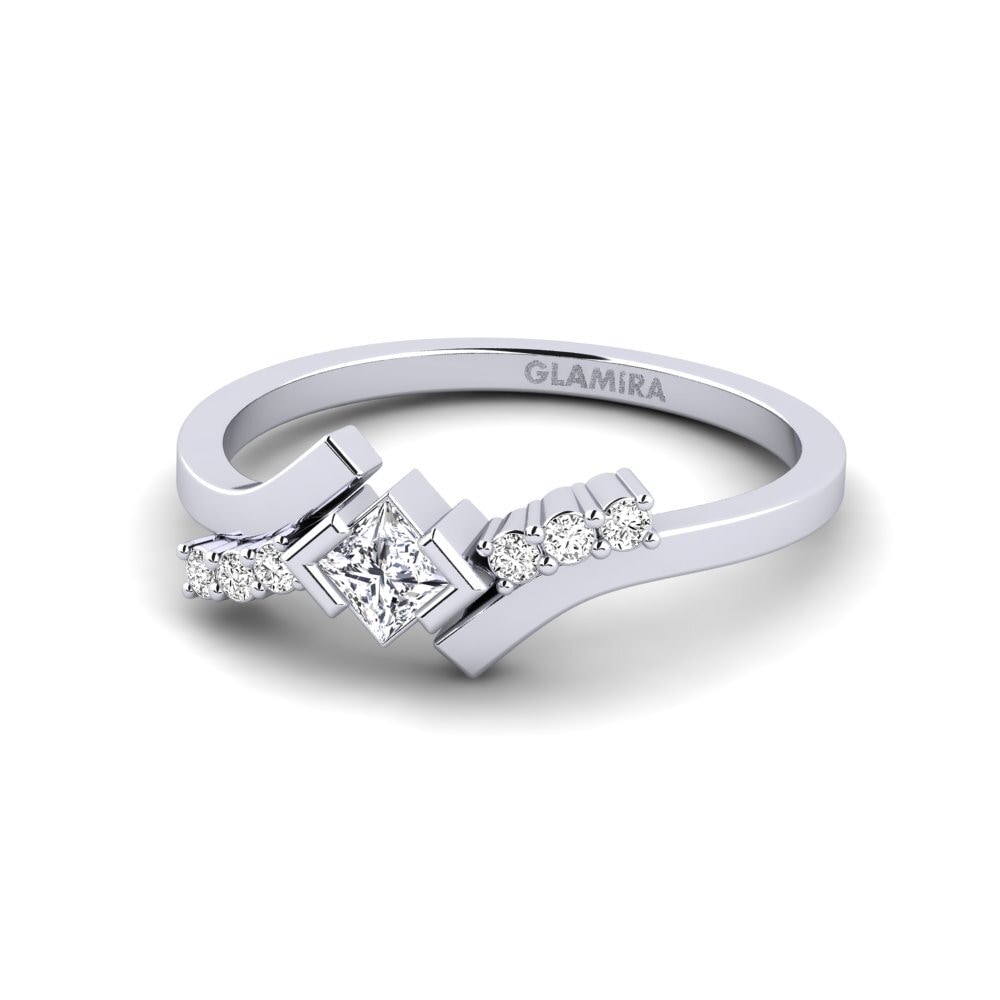 Moissanite Anel Finom