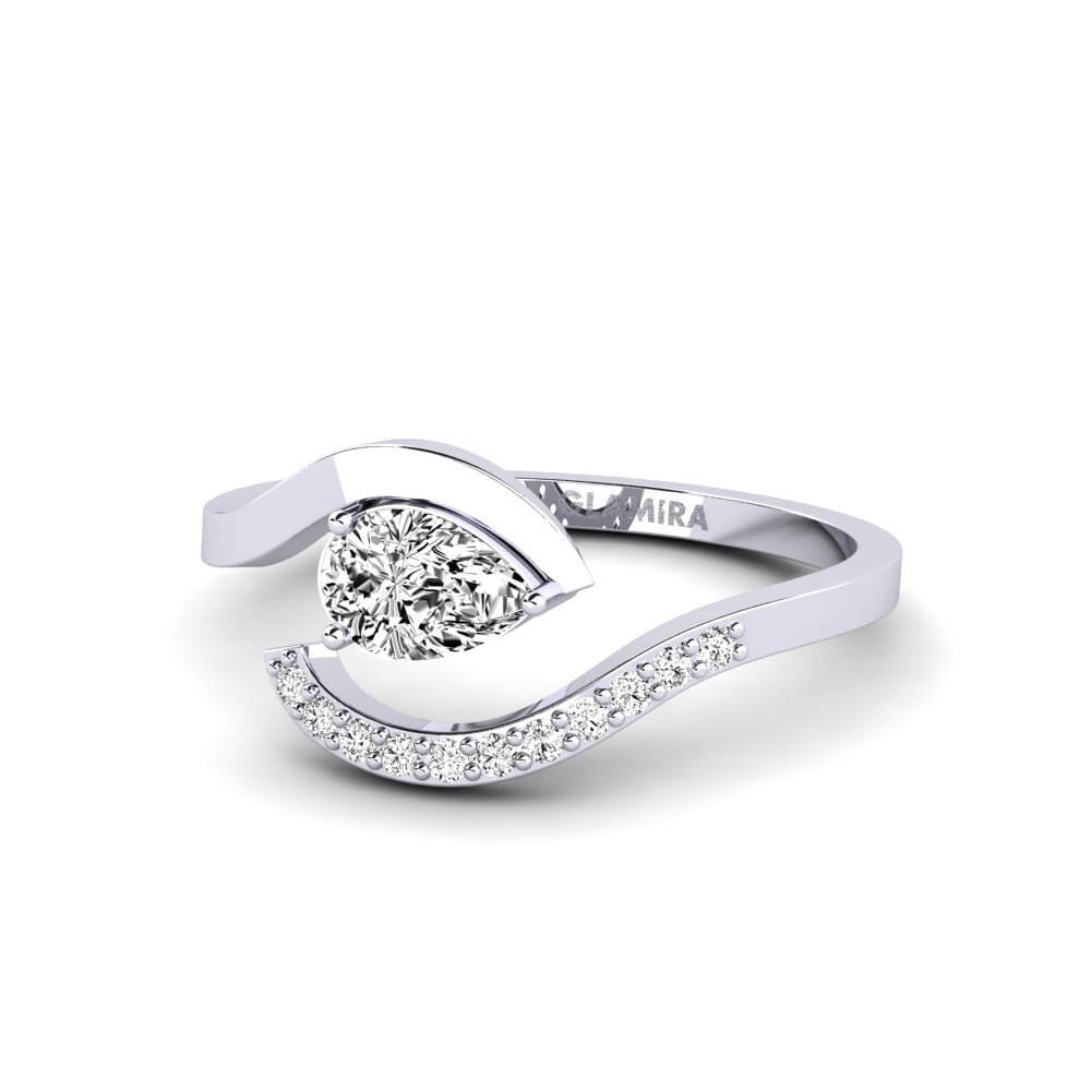 Moissanite Anel Fokionissia