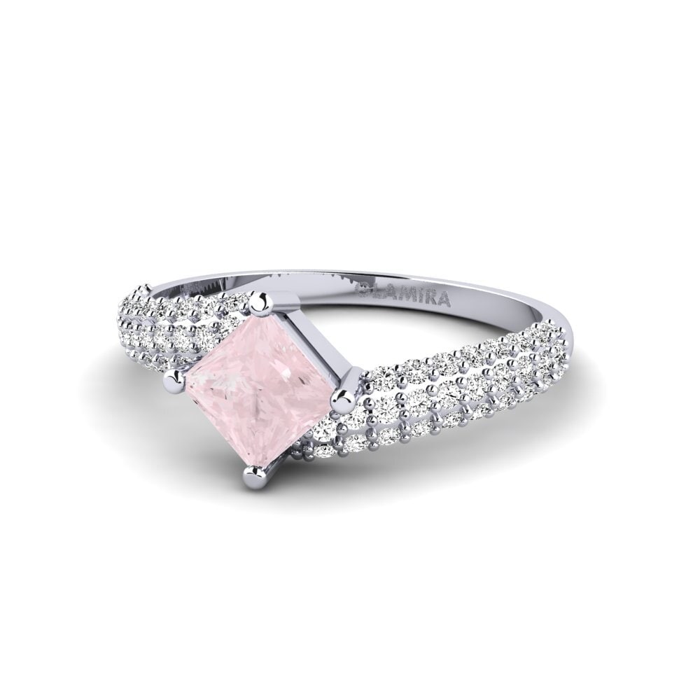 Rose Quartz Engagement Ring Imveste