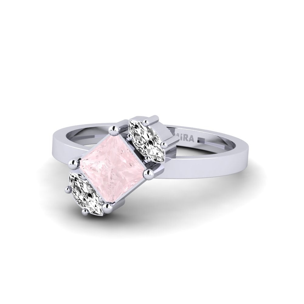 Rose Quartz Engagement Ring Kramvonisi