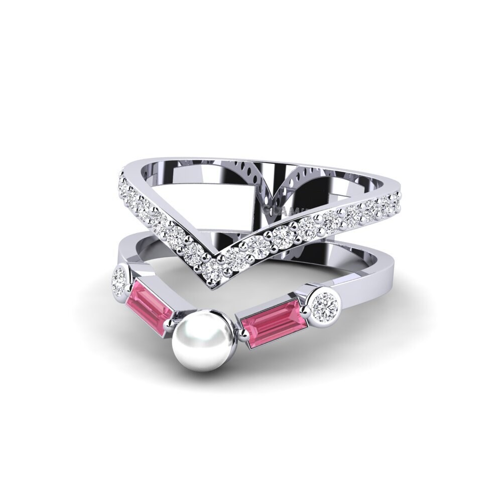 Zafiro Rosado Anillo Lavienrose