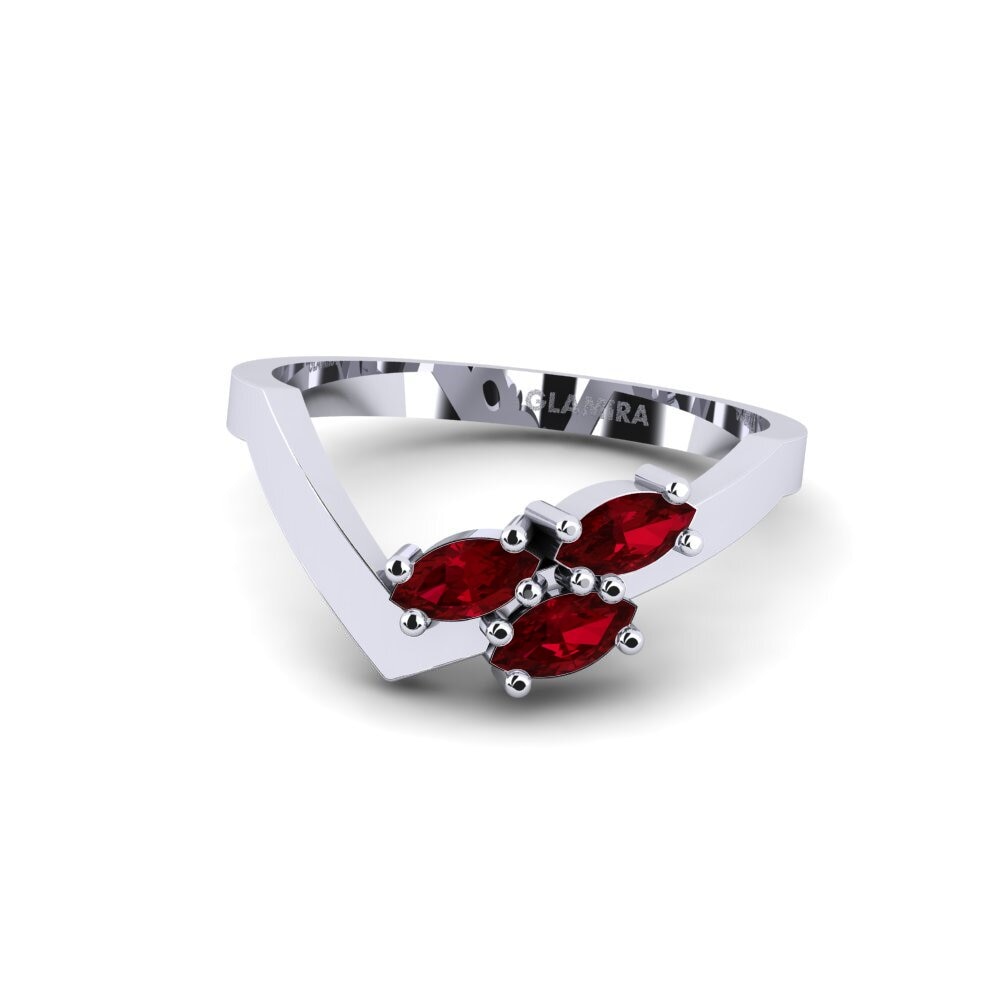 Red Zirconia Engagement Ring Pedroche