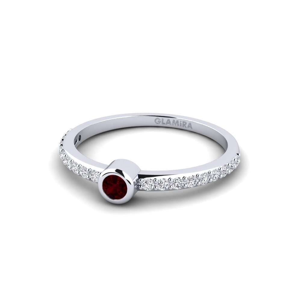 Garnet Engagement Ring Tijola