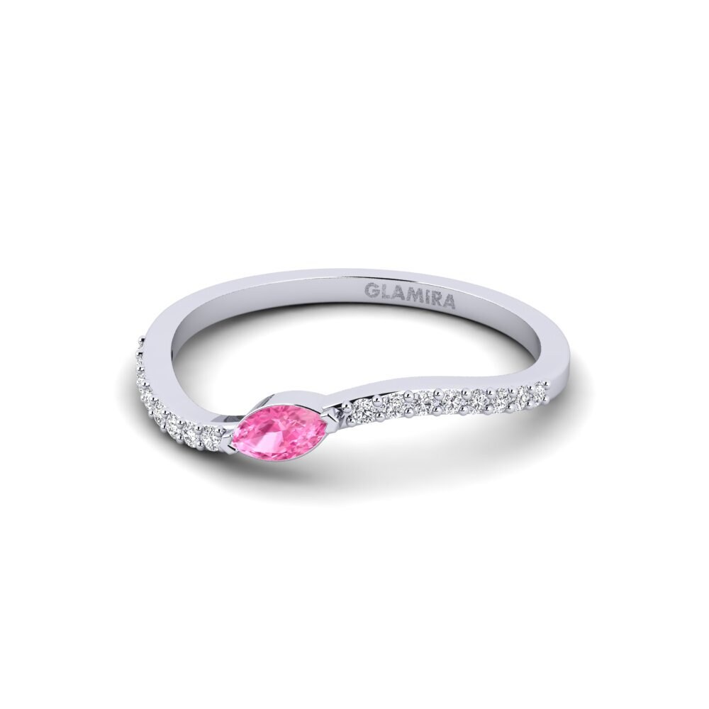 Zafiro Rosado Anillo Tilou