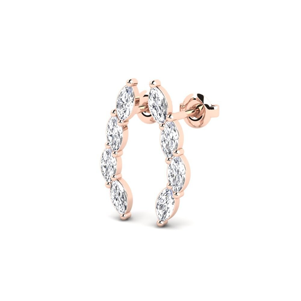 14k Oro Rosa Marquesa Pendiente de mujer Umbrete