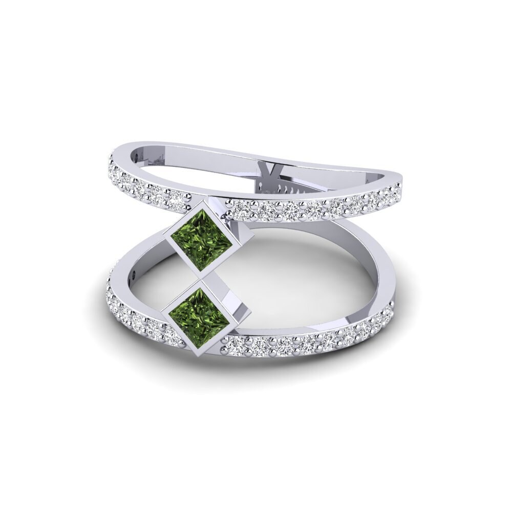 Princesa Zafiro Verde Anillo Villaralto