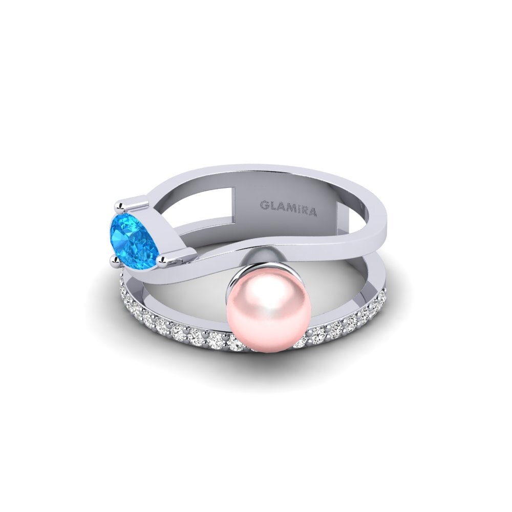 Topacio azul Anillo Yevenes