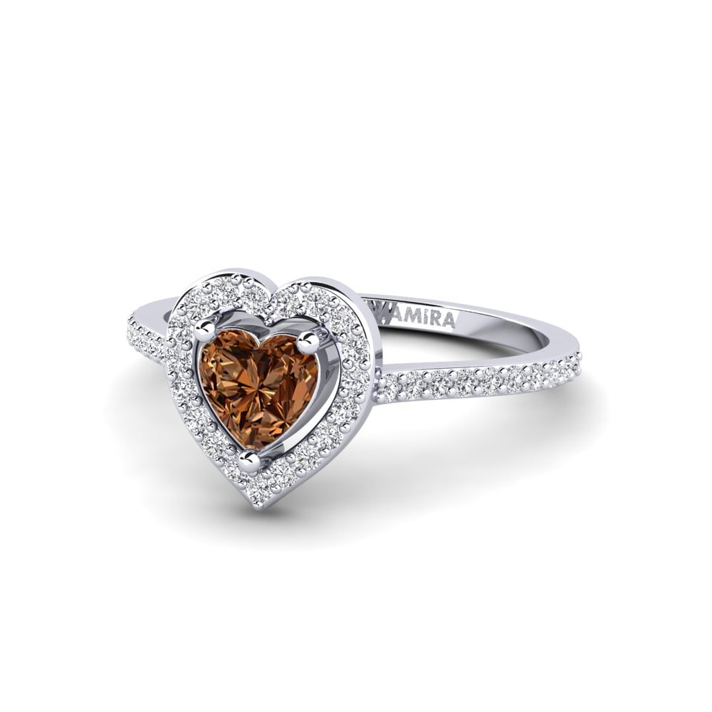Diamante Castanho Anel Zurgena