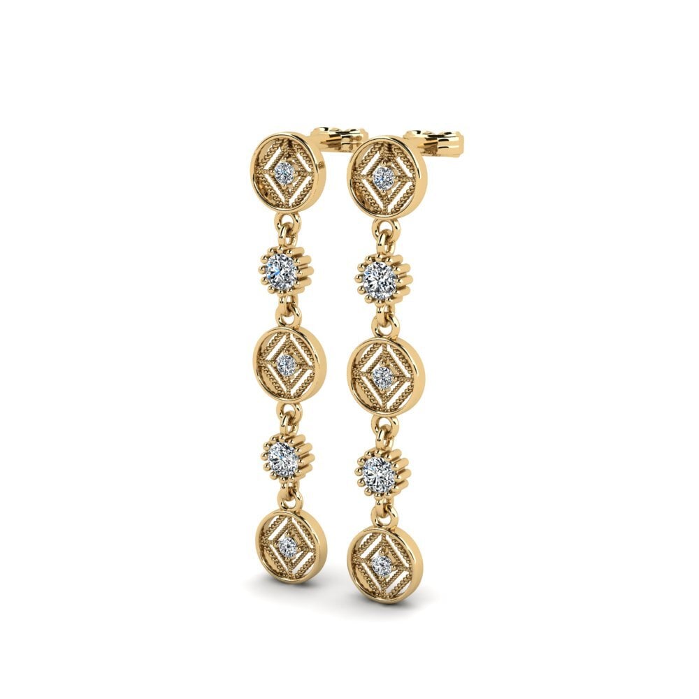 9ct Yellow Gold Women's Earring Brendsre