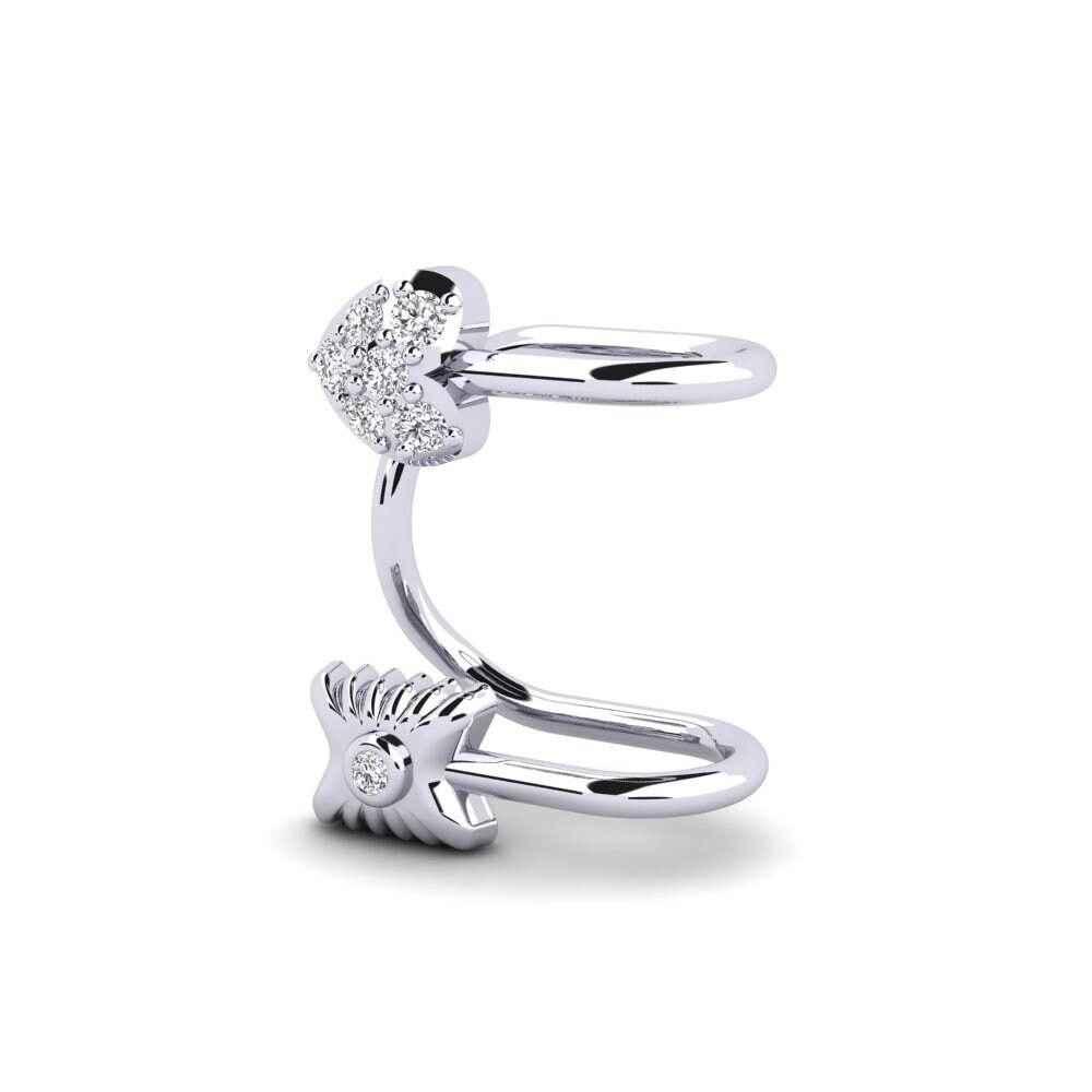 Compre Pendiente de mujer Bylle en corte Redondo 0.068 Quilates 14k Oro ...