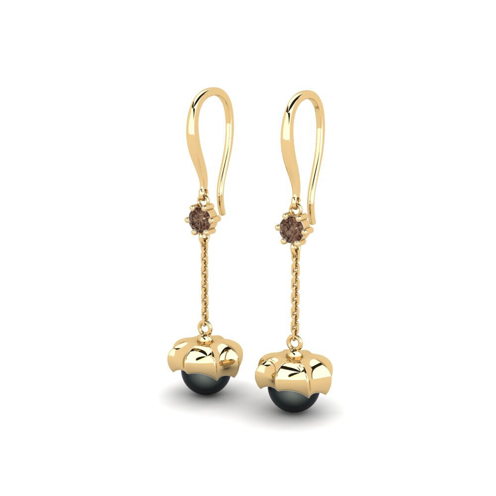 Quartz Fumé Boucle d'oreille femme Ballast