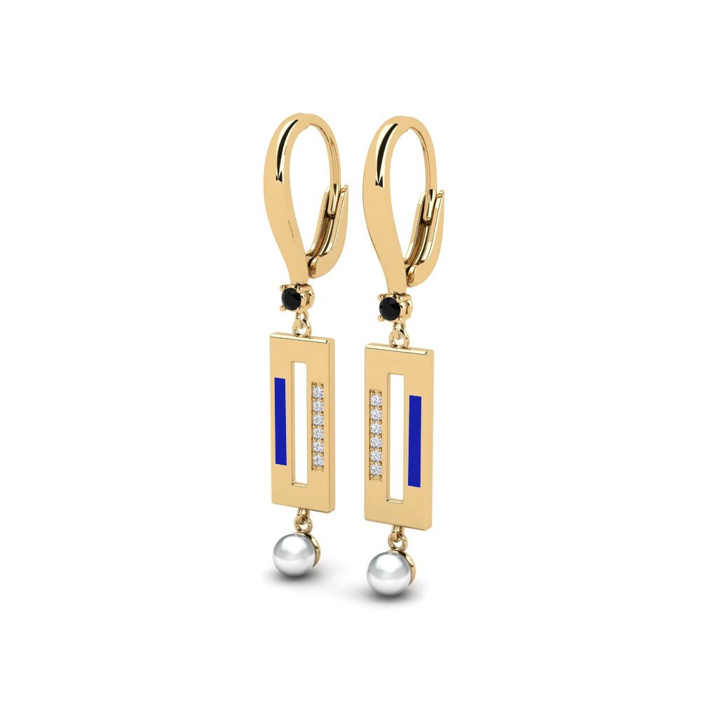 Black Sapphire Women's Earring Bistr
