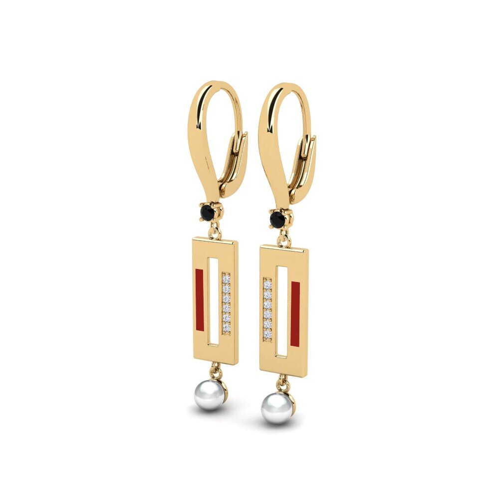 Black Sapphire Women's Earring Bistr
