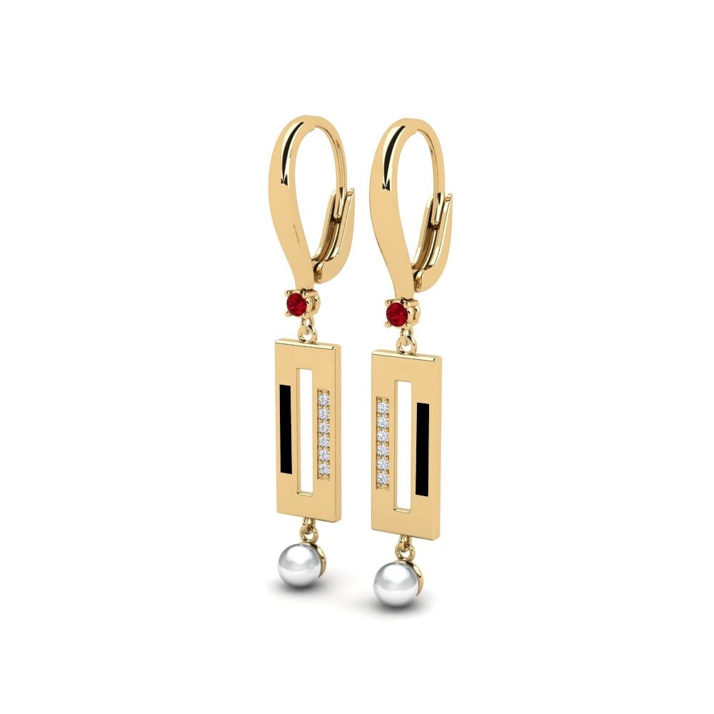 Red Zirconia Women's Earring Bistr