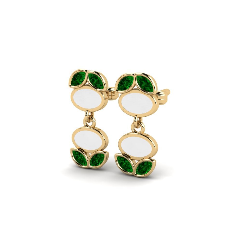 Circonita Verde Pendiente de mujer Breest