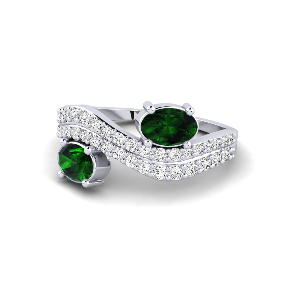 Turmalina verde Anillo Halavra