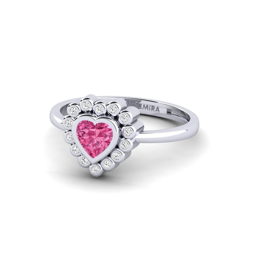 Cuore Tormalina Rosa Anello Holnap