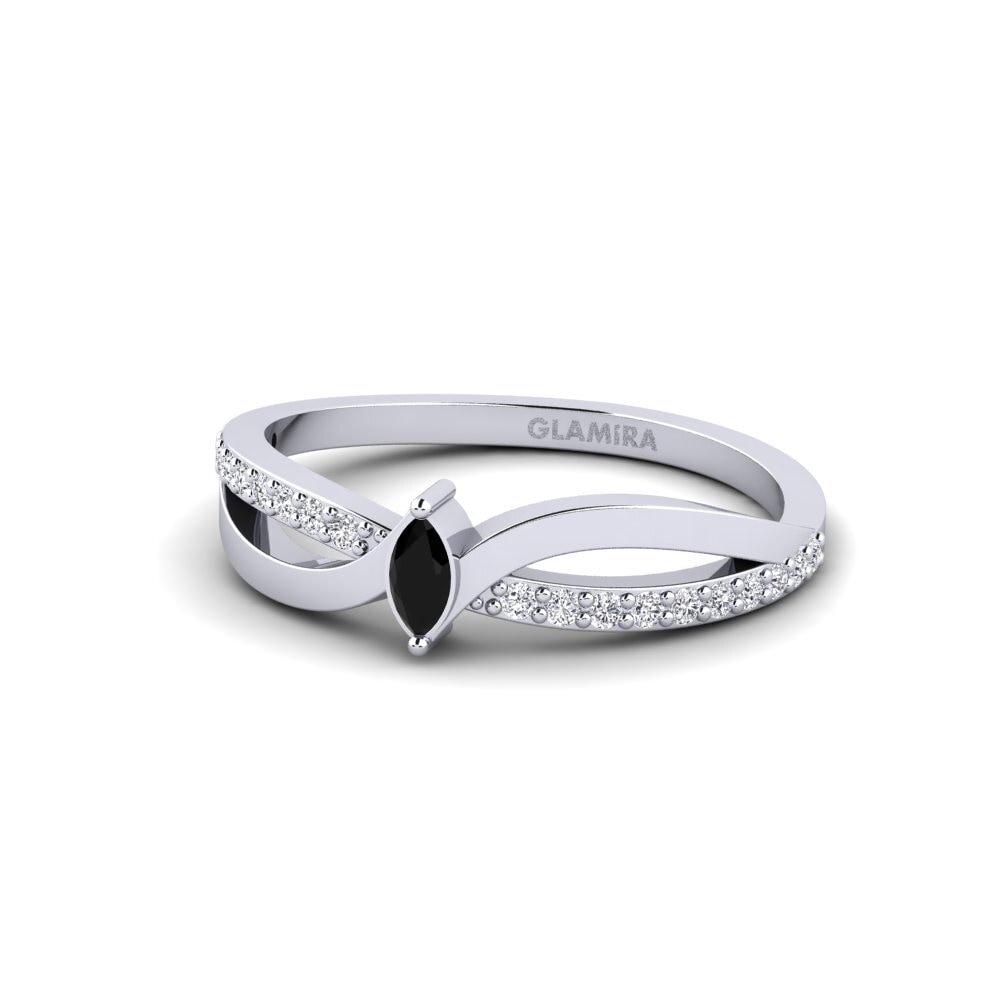 Diamante Negro Anel Htenies