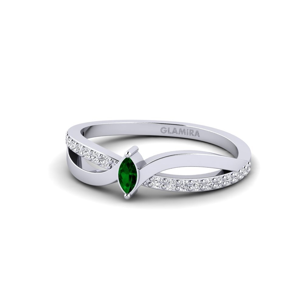 Zircônia Verde Anel Htenies