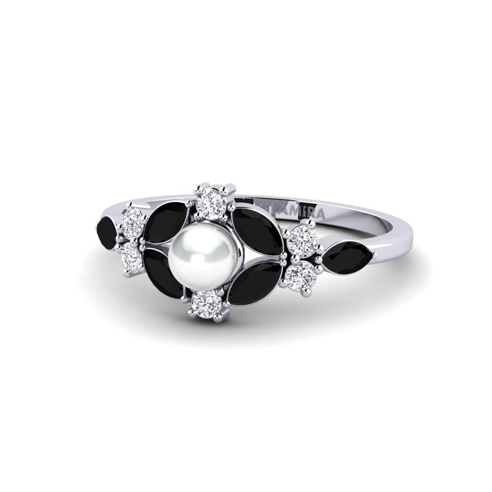 Marquesa Zafiro negro Anillo Hyeres