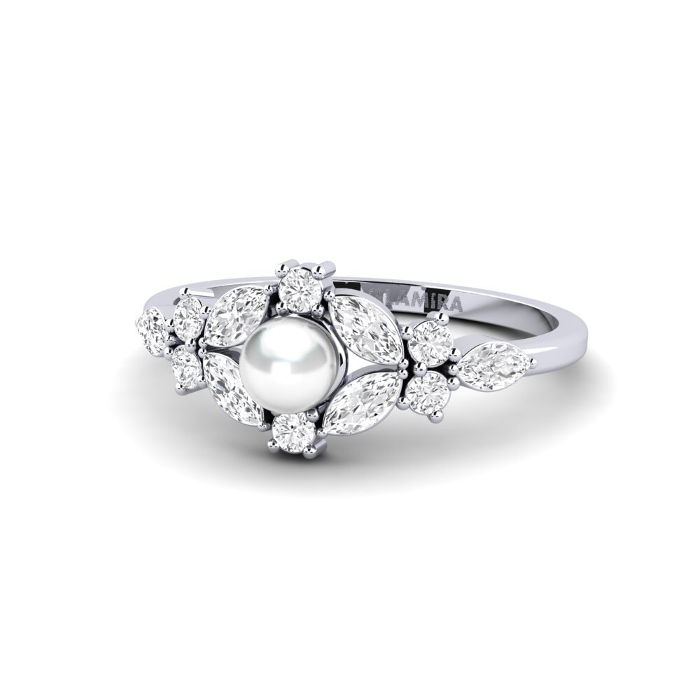 Marquesa Zafiro blanco Anillo Hyeres