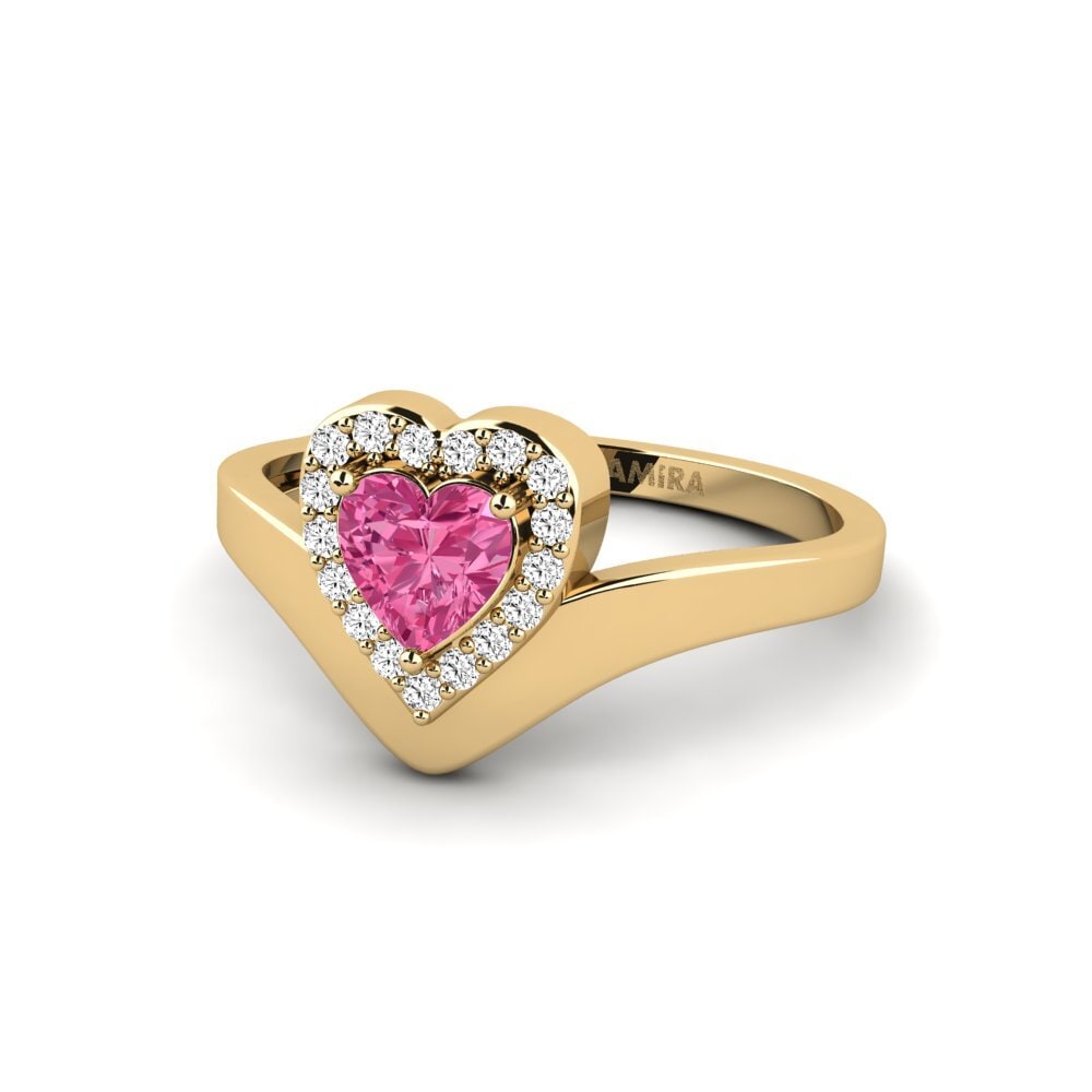 Cuore Tormalina Rosa Anello Institution