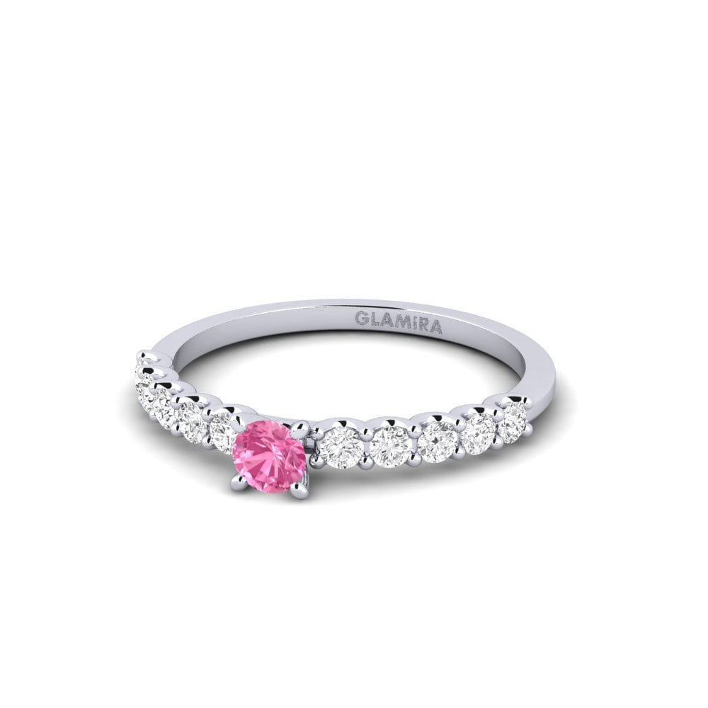 Pink Sapphire Engagement Ring Institutionalize