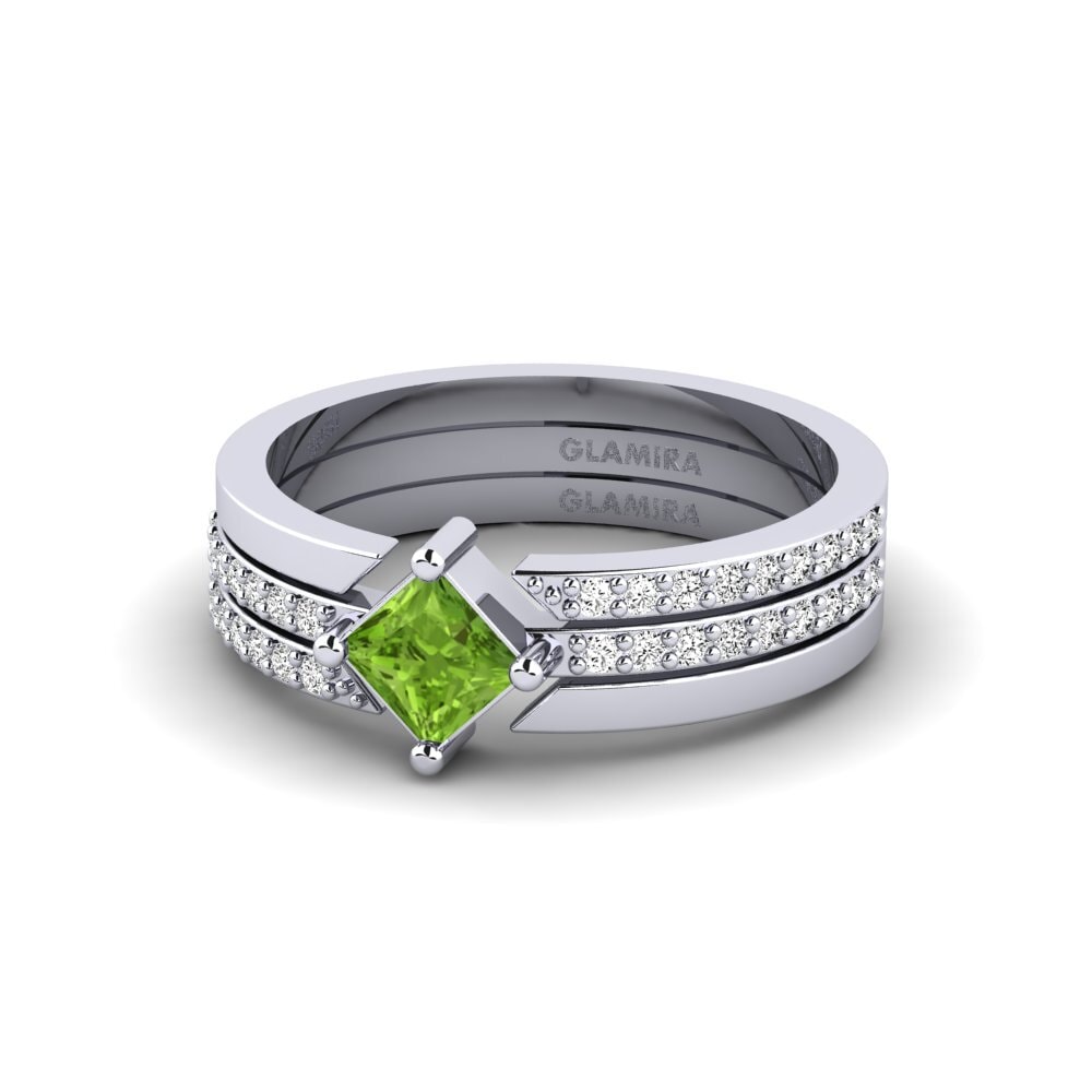 Princesa Peridoto Anillo Kardiotissa - SET
