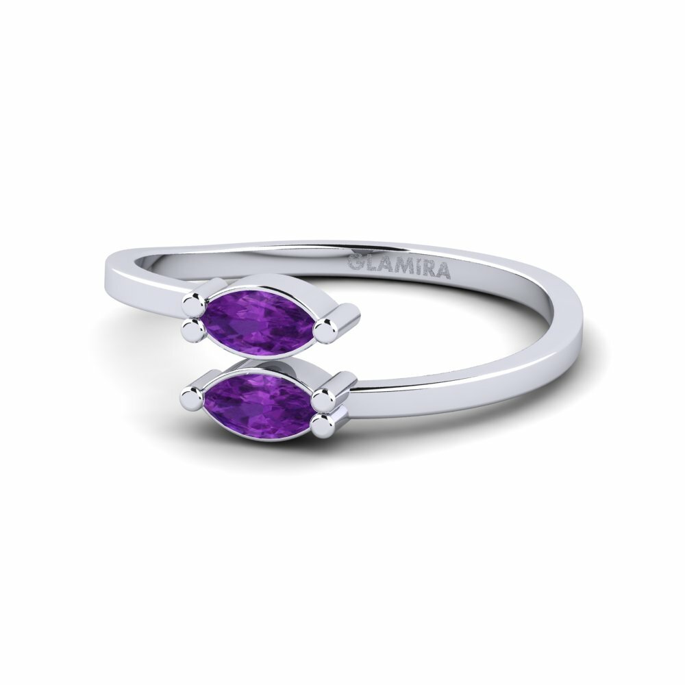 Améthyste Bague de fiançailles Mireinio
