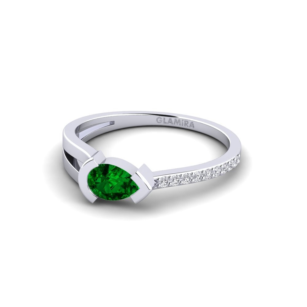 Zircônia Verde Anel Pehme