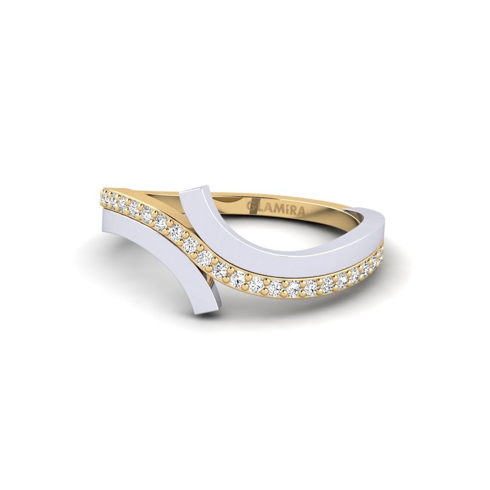Moissanite Anel Polyaigos