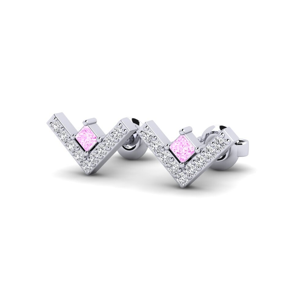 Saphir Rose Boucle d'oreille femme Purchaser