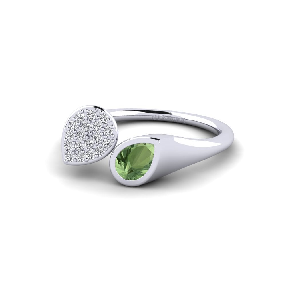 Pear Green Sapphire Ring Reassign