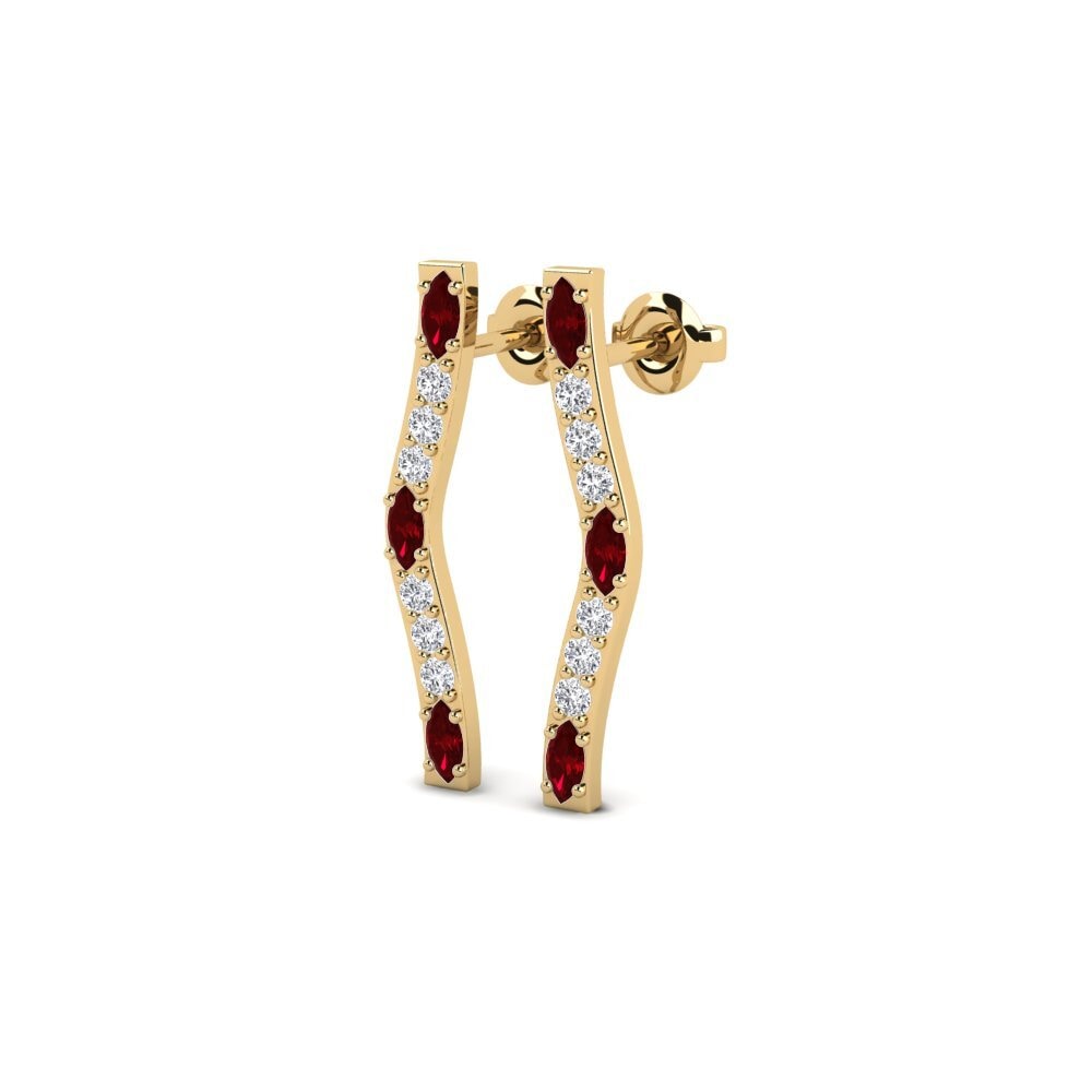 Red Zirconia Women's Earring Regulate