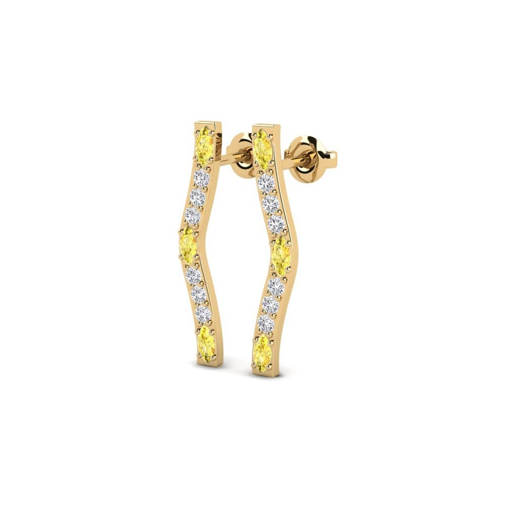 Yellow Sapphire Women's Earring Regulate