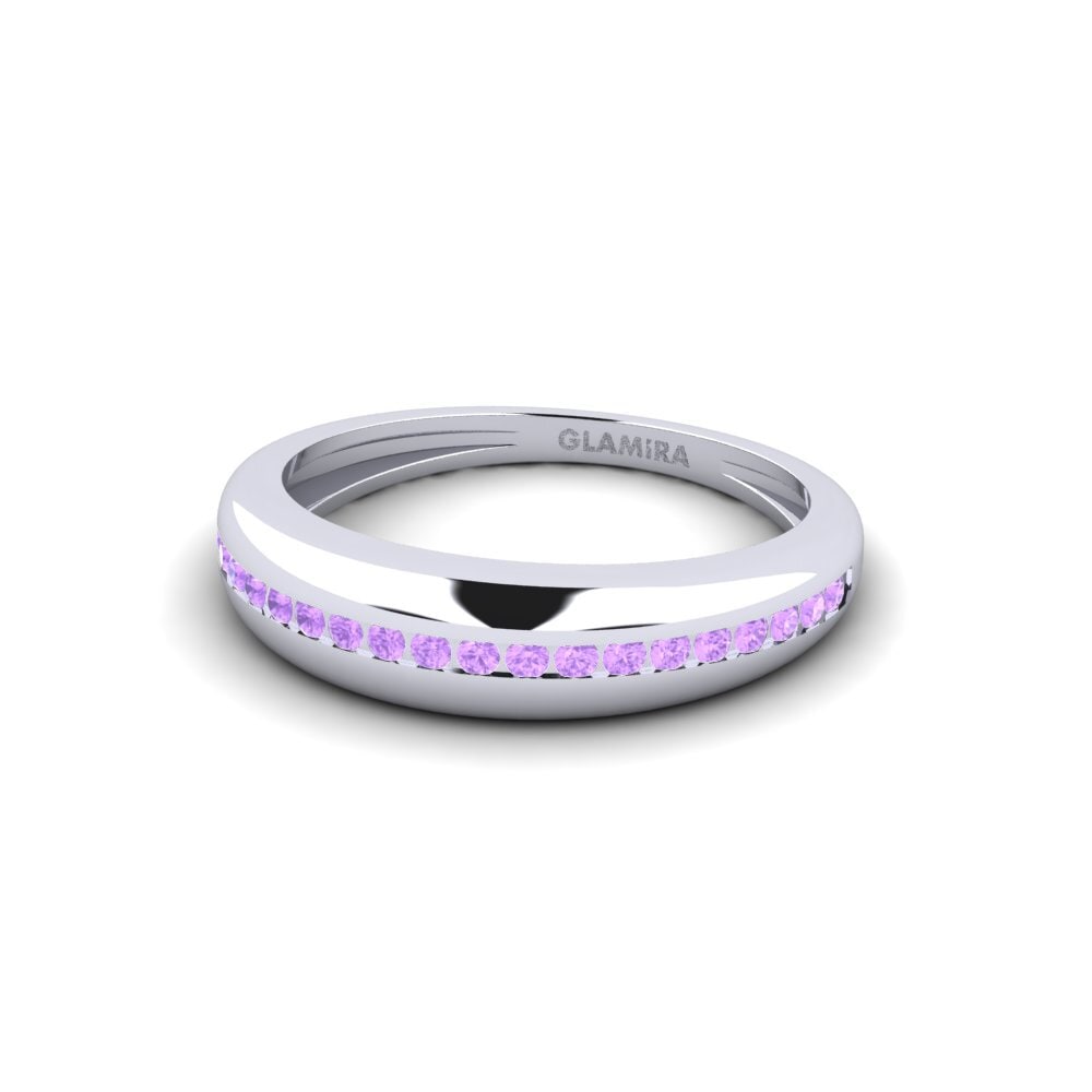 Palladium 950 Amethyst Ring Restrictive